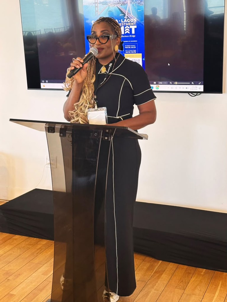 A speaker at a podium delivering the Beyond the Behaviour teacher training workshop